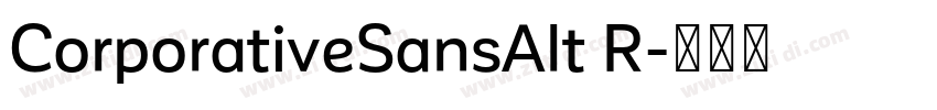 CorporativeSansAlt R字体转换